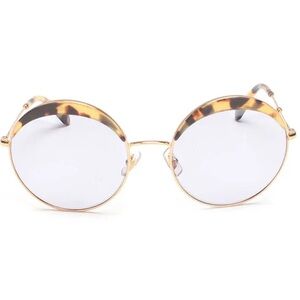 Miu Miu Brown Gradient Tortoise sunglasses